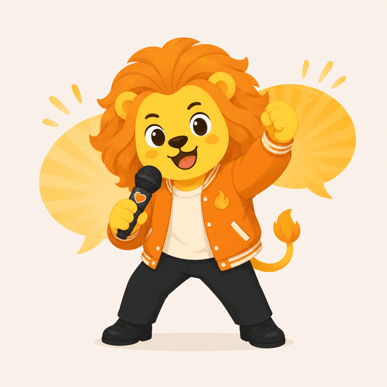 The Golden Retriever Speaker voice personality illustration: Warm, energetic, and bringing three extra side quests.